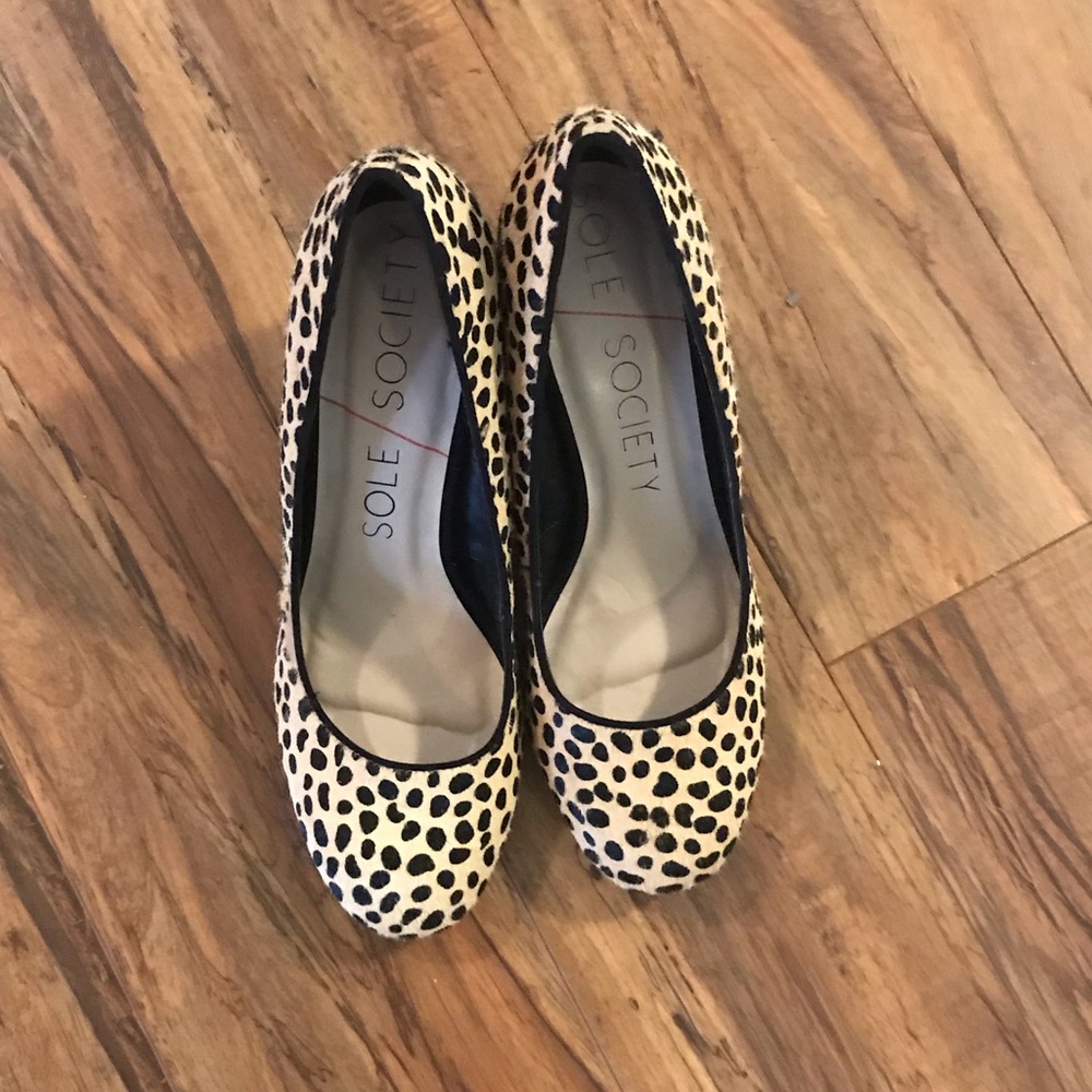 Sole society leopard print heels